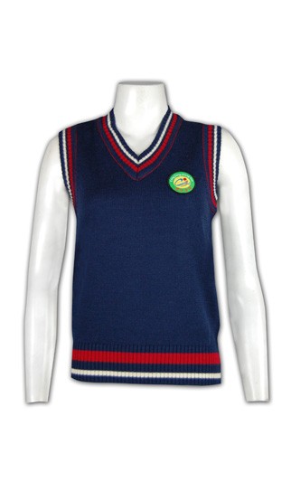 STV016:自家製作設計女士v領毛衣背心  專營中心