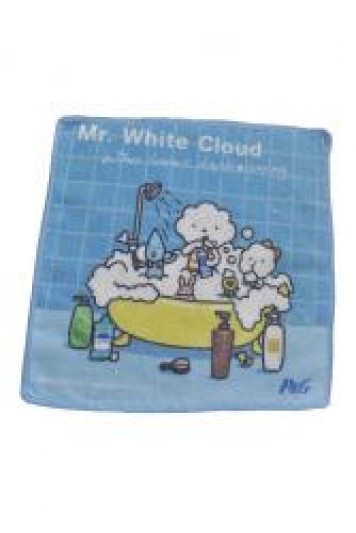 A107:卡通方巾 訂造 兒童方巾 洗面方巾 