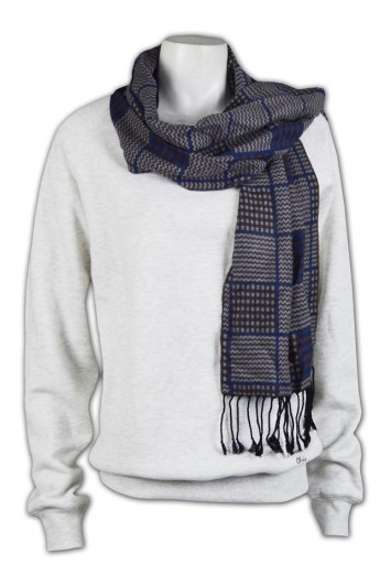 Scarf011 冷線針織圍巾 在線訂購 格網織花撞色圍巾 圍巾搭配 圍巾供應商