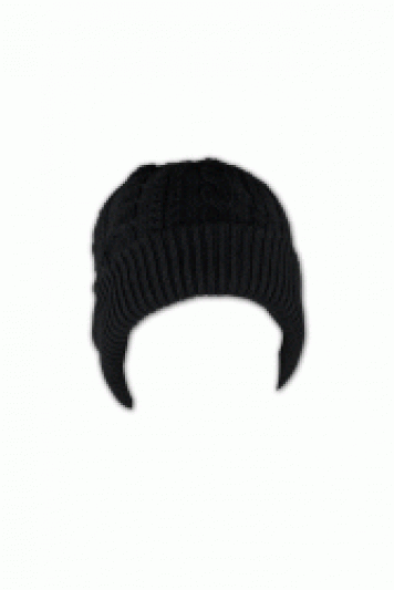 Beanie013：麻花毛線冷帽 訂做 卷邊純色線帽