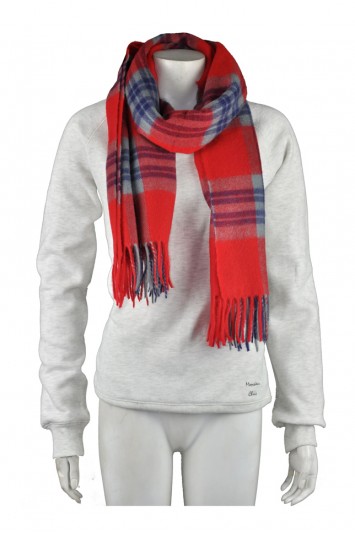 Scarf001:秋冬針織圍巾 來樣訂做 格子流蘇圍巾 圍巾搭配 圍巾專門店 