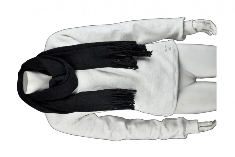 Scarf018 秋冬加厚圍巾 來版訂製 黑色毛線圍巾 禮品圍巾 圍巾批發商